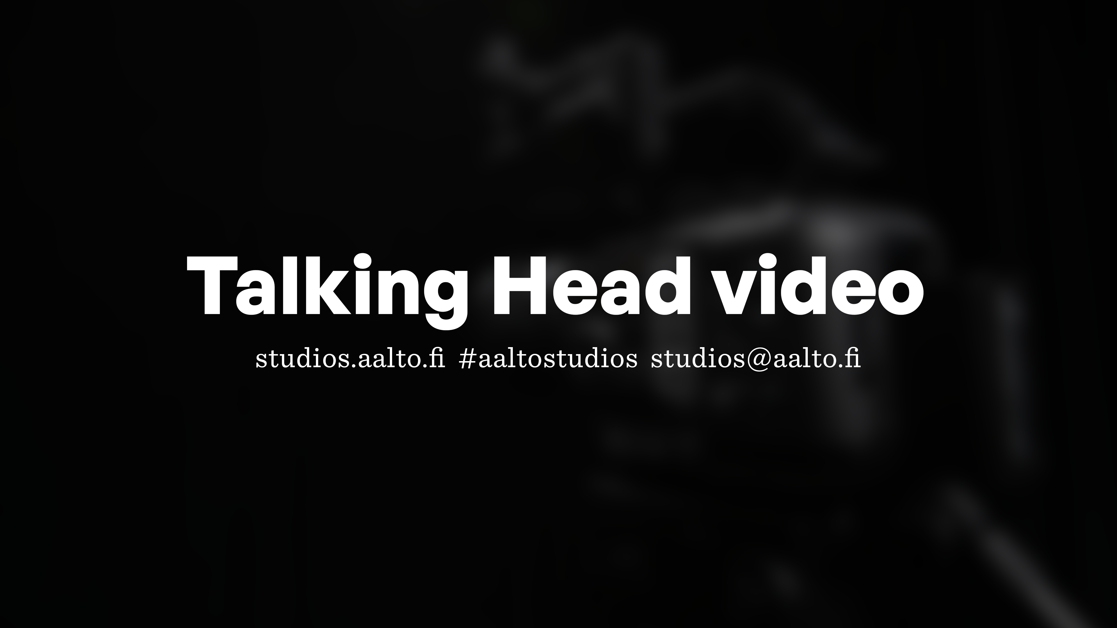 Talking Head video