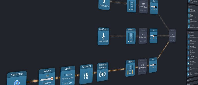 Stylistic screenshot of Audio Hijack