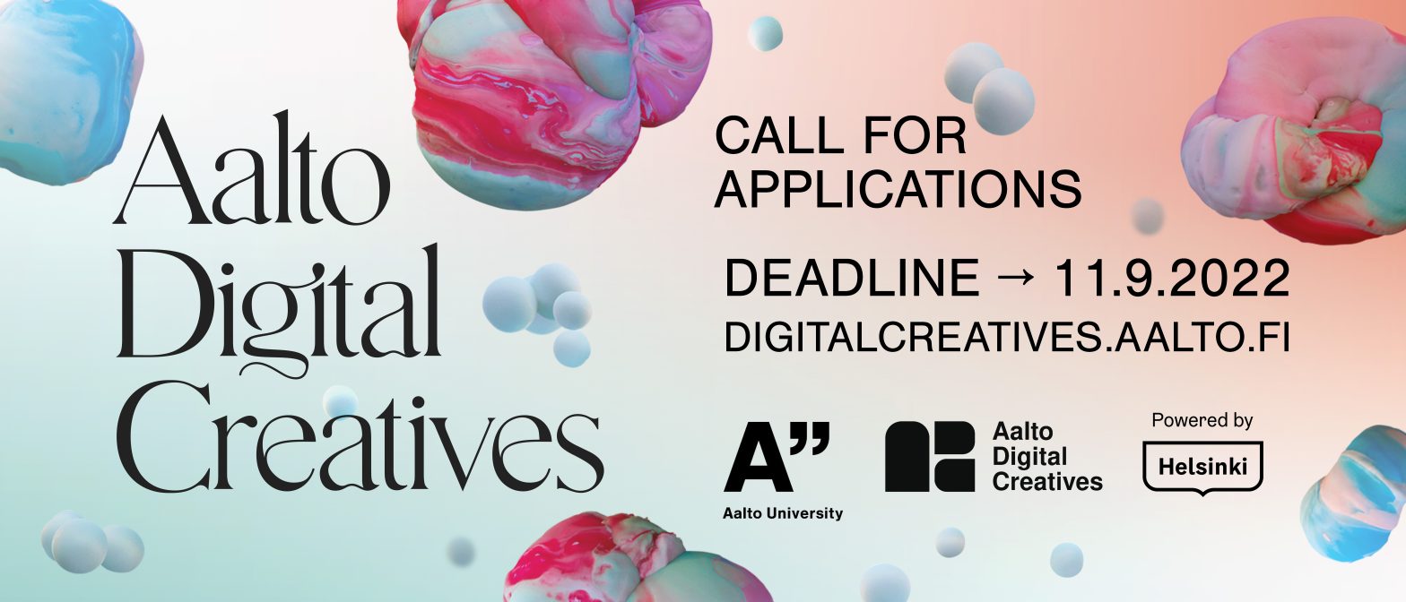 Aalto University’s creative industry pre-incubator program is calling for applications