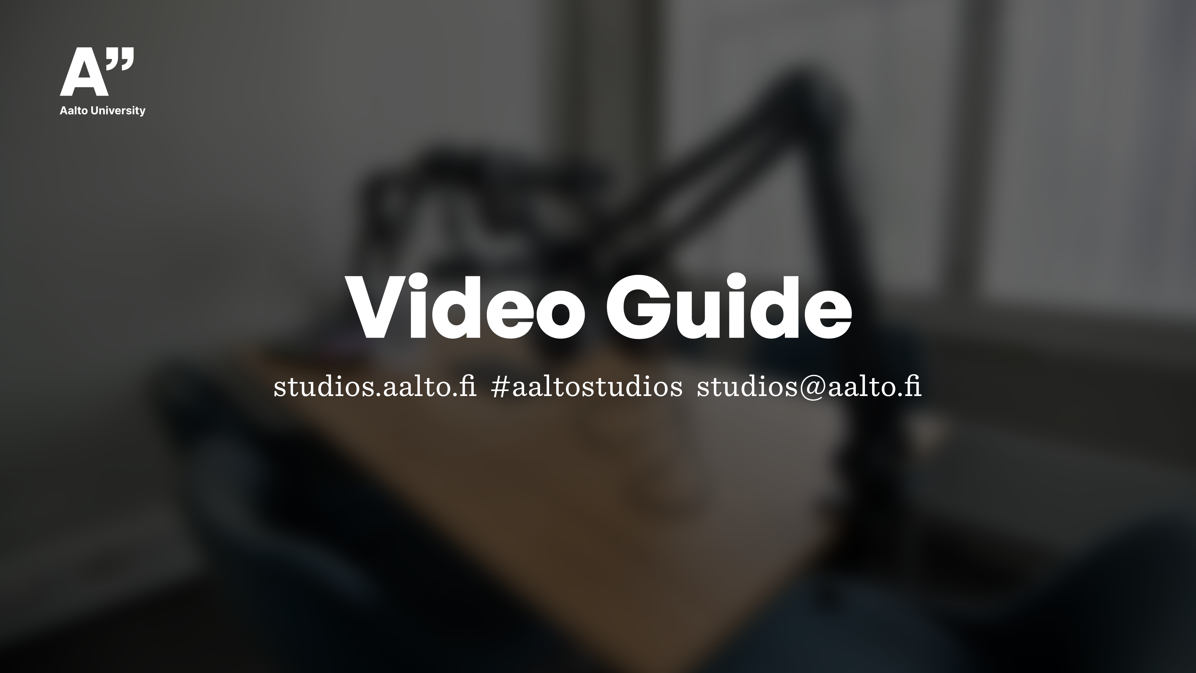 Podcast Studio Quickstart Video Guide