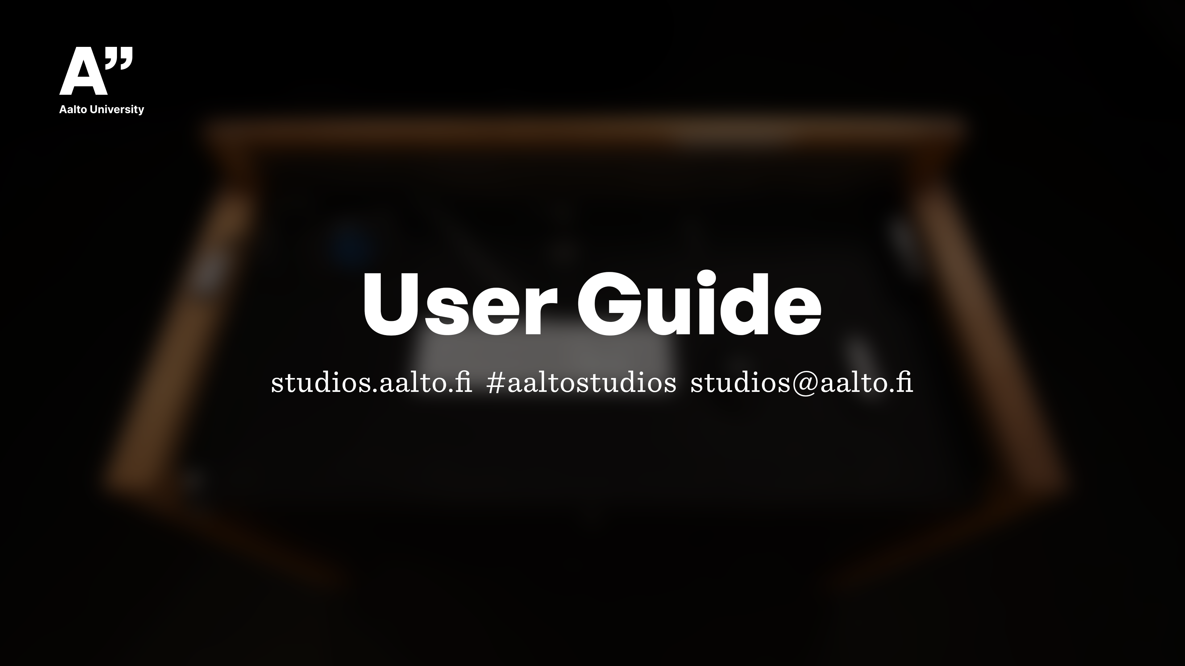 Self Service Studio User Guide