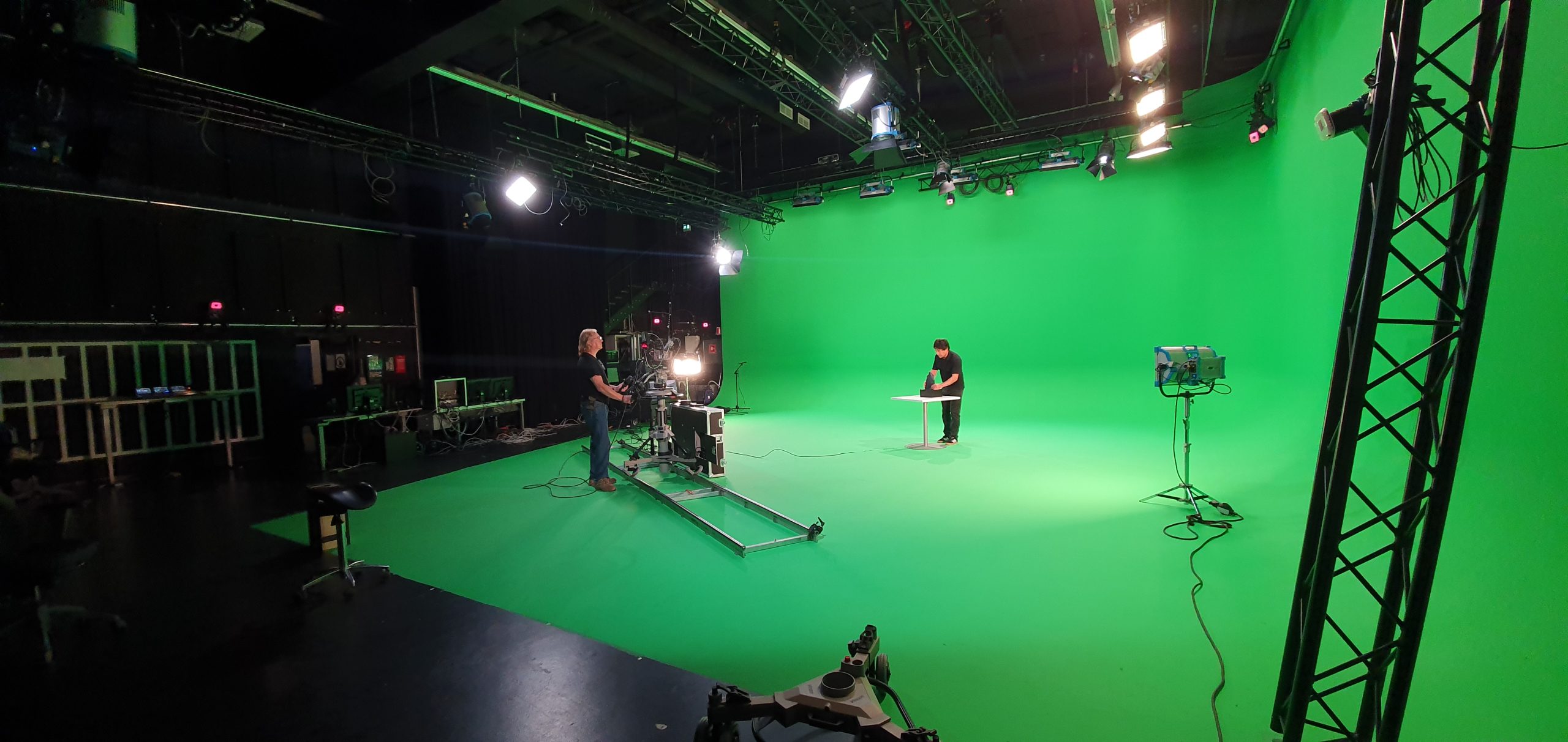 A shoot in the digital studio