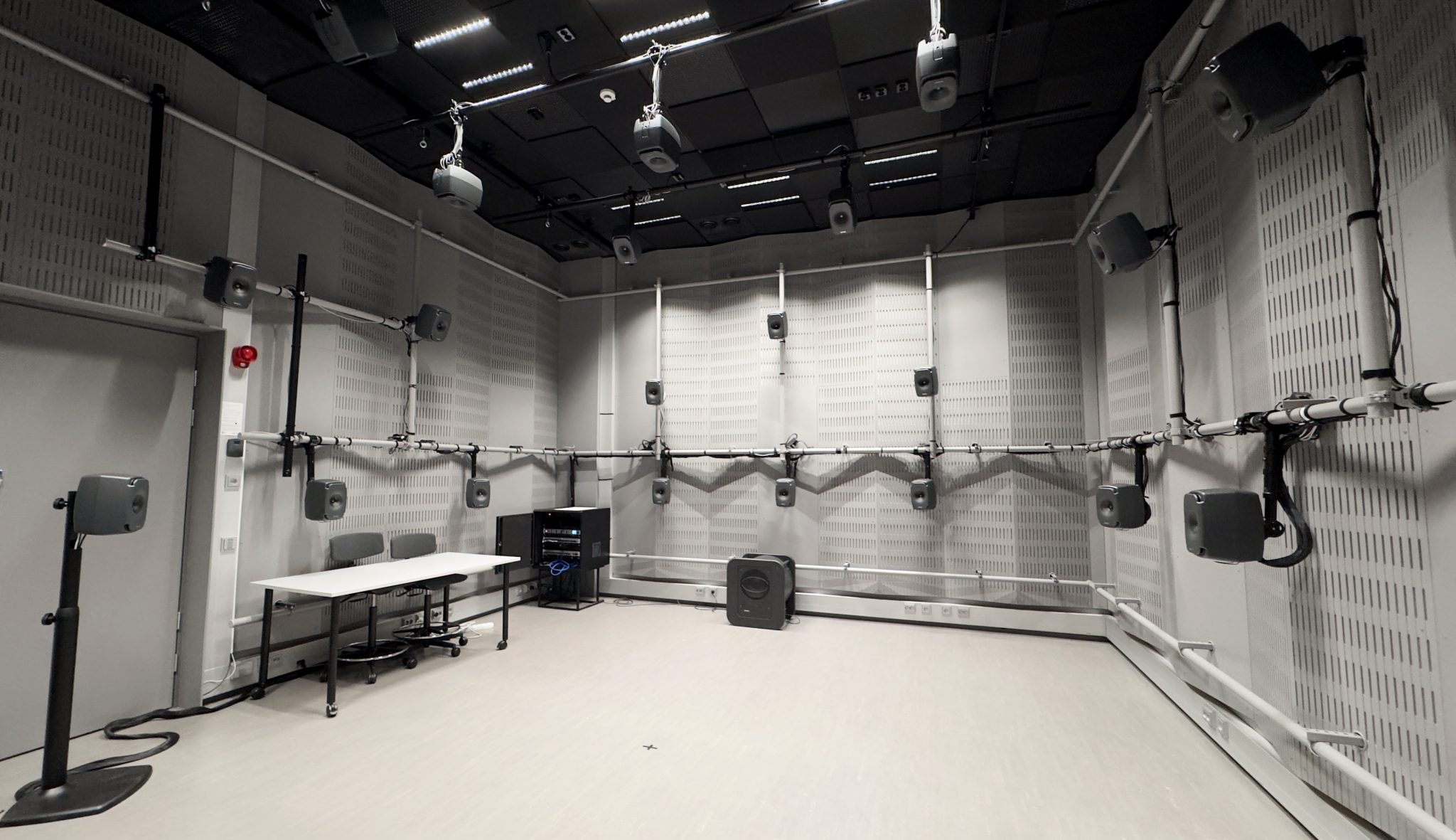 View of speaker setup