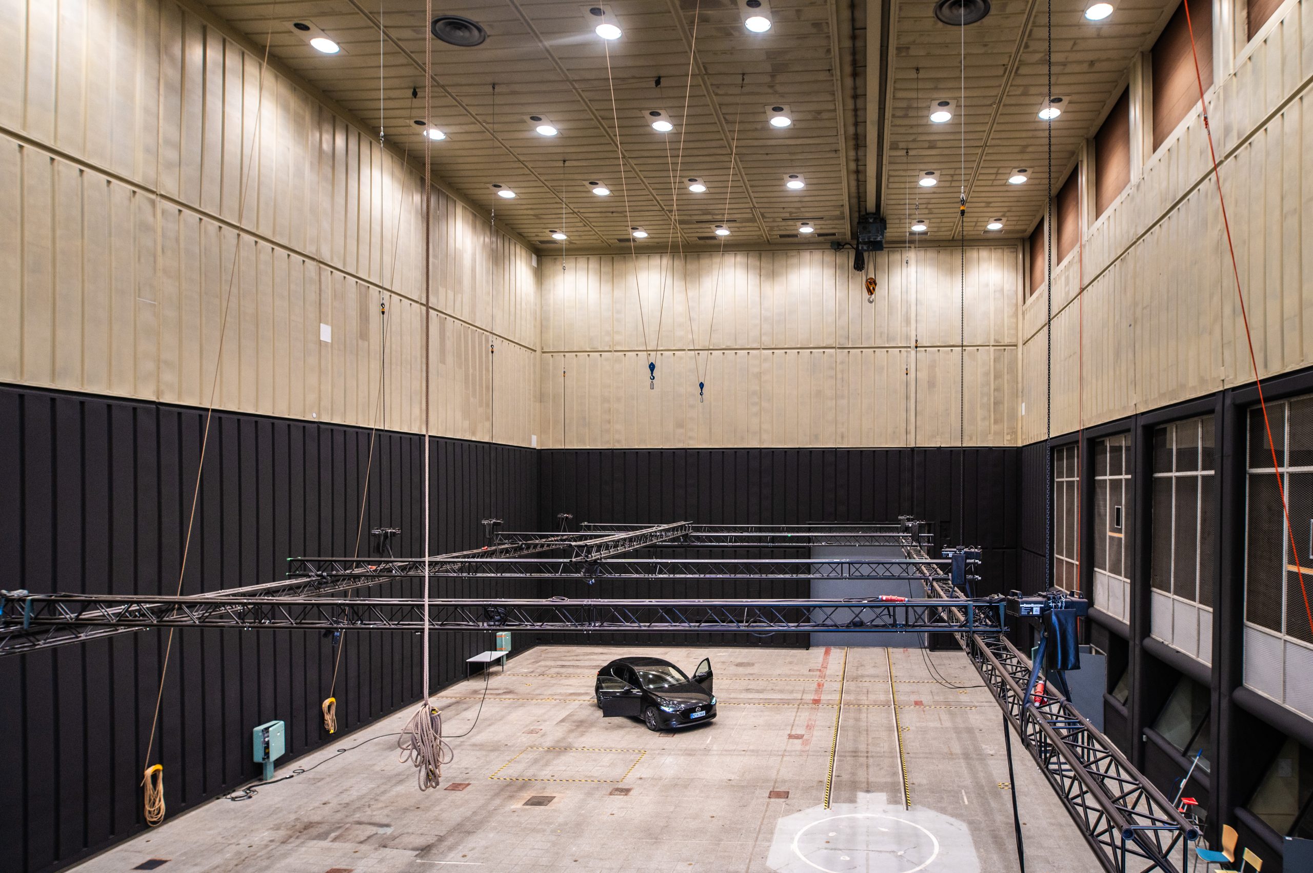 An overview of the studio hall