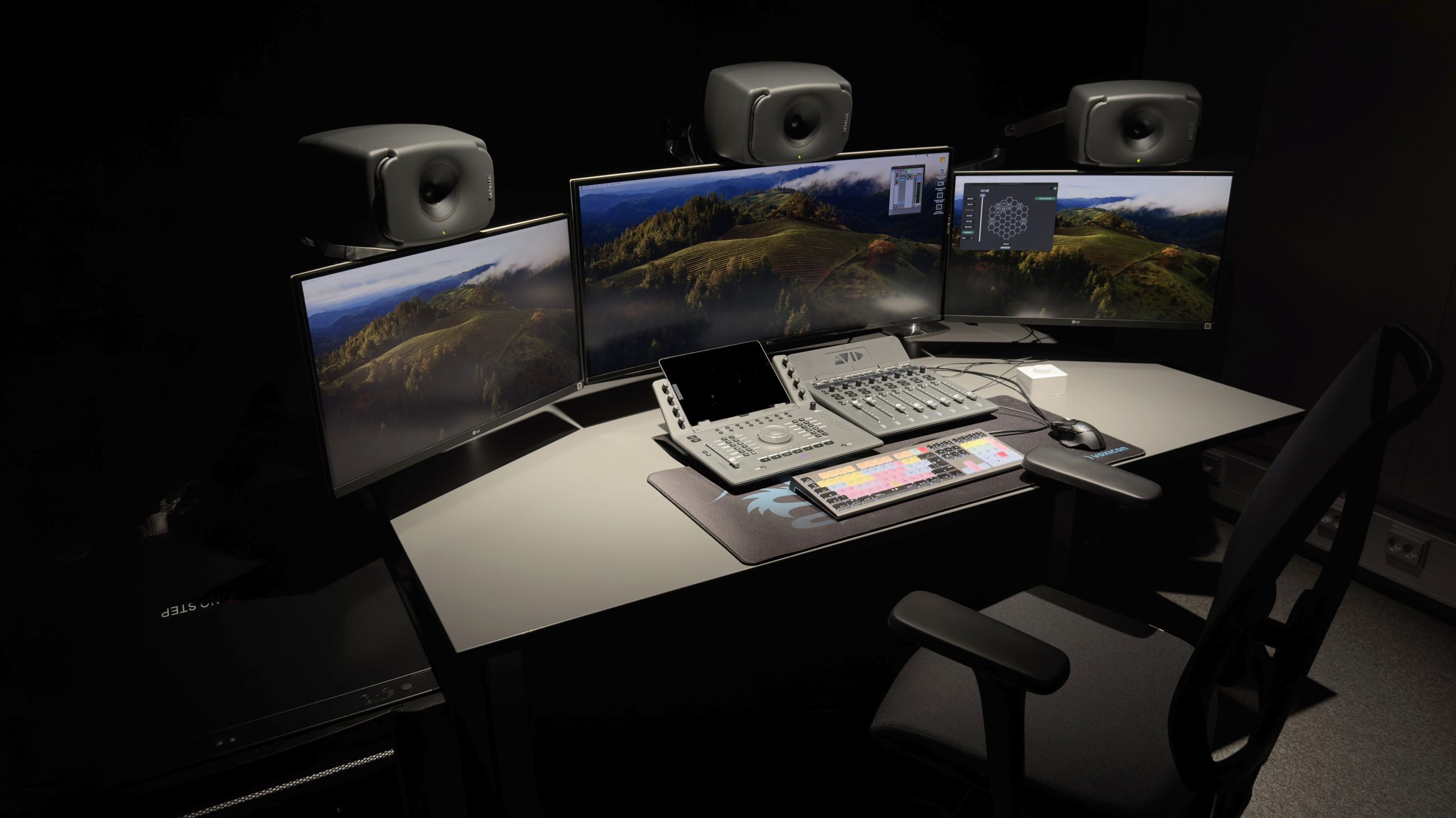 A view of the workstation